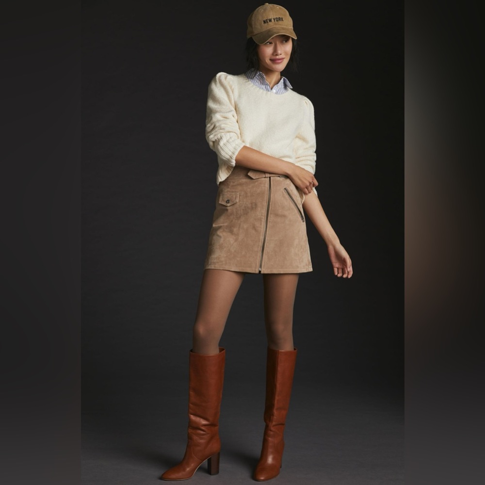 Suede Mini Skirt